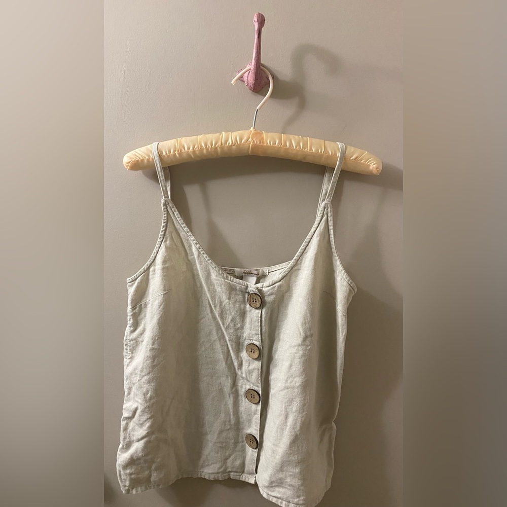 Revamped Linen-Blend Cami Tank